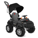 Carrinho de Passeio e Pedal Super Banjipe Reclinável com Capota Preto Bandeirante