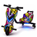 Triciclo Elétrico Drift 350W com Bluetooth, LED e Assento Ajustável